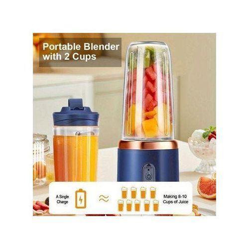 Portable Multi-Function Juicer with Rechargeable Battery - Compact Food-Grade PP Cup, Ideal for Home And On-The-Go Use, Cross-Border Wholesale, Juicing Station, Compact Juicer, Durable Plastic