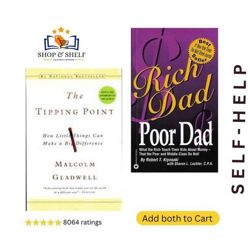 The Tipping Point By Malcolm Gladwell + Rich Dad Poor Dad By Robert T. Kiyosaki
