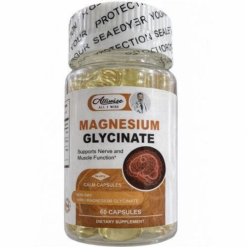 Magnesium Glycinate 400mg + Vitamin D3+ Vitamin B6 Capsules x60
