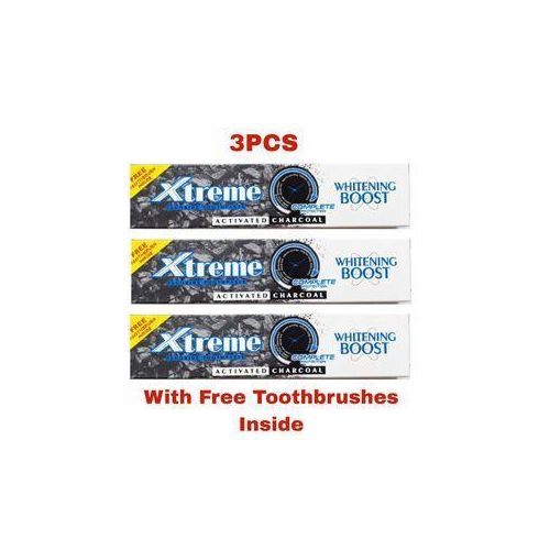 Teeth Whiten Toothpaste with Activated Charcoal - 3pcs