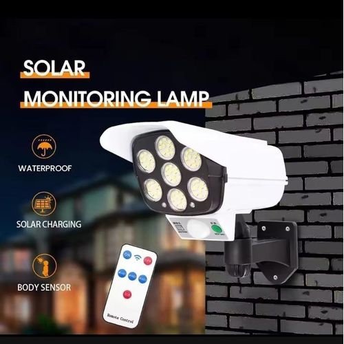 CCTV Camera-Shaped Solar Security Lamp Features 77 LEDs And A Motion Sensor/ (Solar LED Lamp Only)