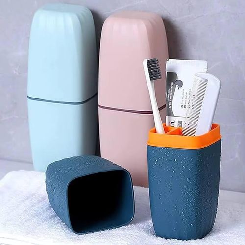 Portable Travel Toothbrush Holder Case - perfect for gym, travel, and bathroom organization