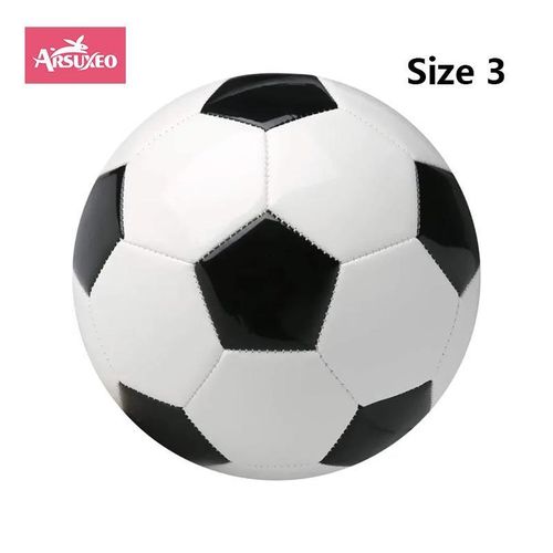 Children Professional Training Football Size 3 PU Leather Black and White Soccer Balls Suitable for Kids