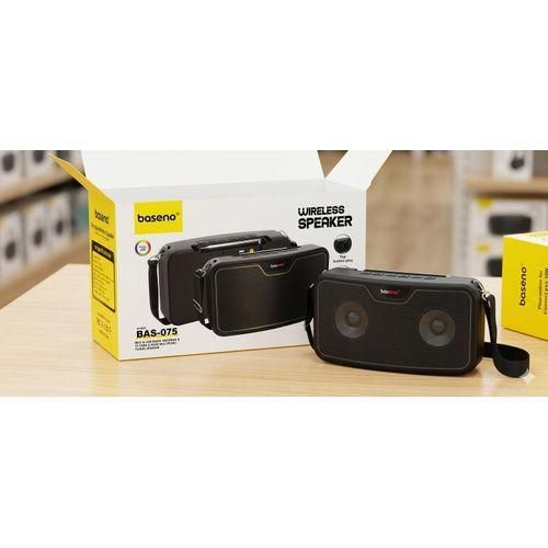 BASENO BAS-075 Portable Wireless Bluetooth Speaker - 60W Powerful Super Bass, FM Radio & Carrying Strap