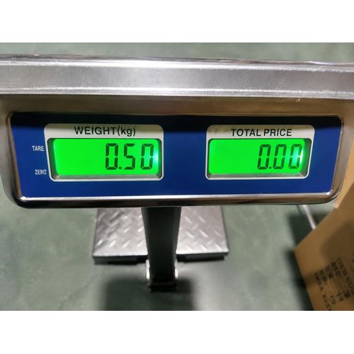 Dual Display 150kg Digital Platform Price Computing Scale: Stainless Steel Commercial Weight & Price Tally with Memory Functions for Retail & Warehouse