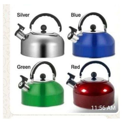 Stainless Steel Whistling Tea Kettle with Heat-Resistant Handle