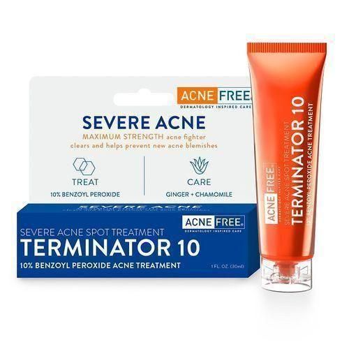 Terminator 10 Benzoyl Peroxide Acne Treatment Cream- 1oz.
