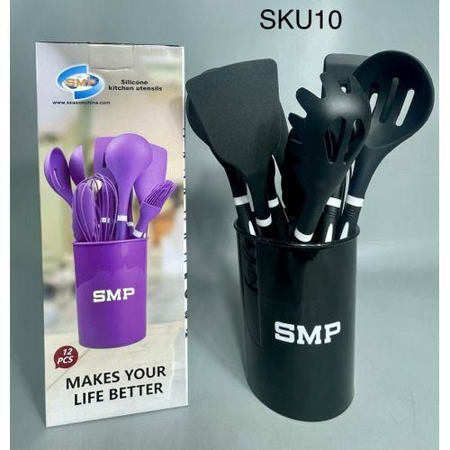 12 In 1 Silicone Non-Stick Spoon Set- Cooking Utensil Set