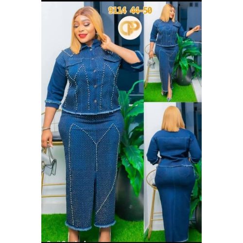 Luxury ladies jeans up and down