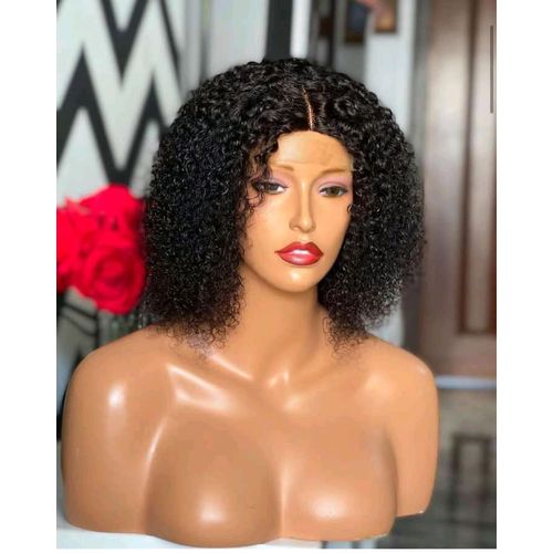 Quality Hair Curly Wig With Closure Natural Colour