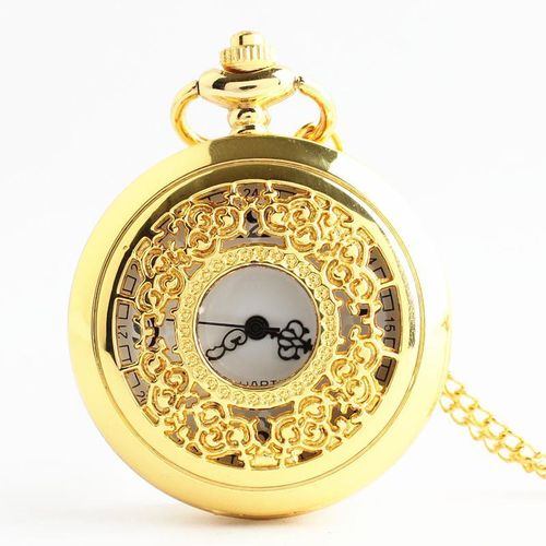 Men's Gold Minimalist Pocket Watch – Stylish & Simple