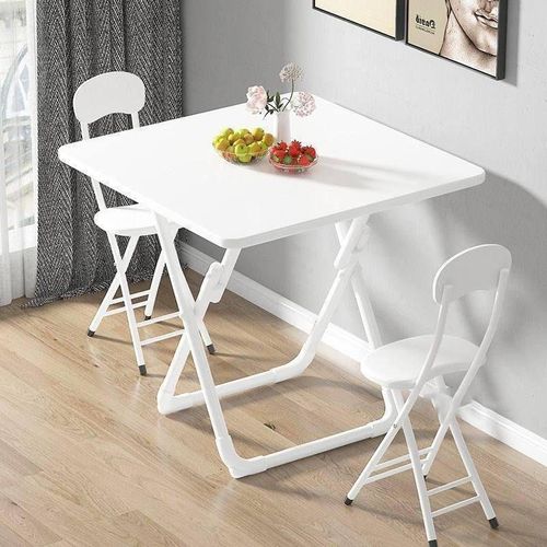 Foldable Dining Table With 2 Chairs Set