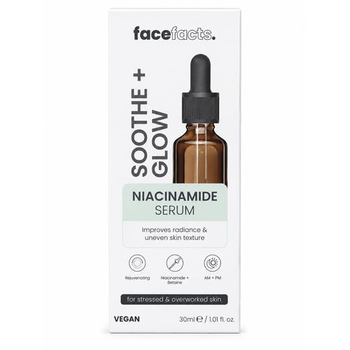Soothe + Glow Niacinamide Serum 30ml – Niacinamide + Betaine Facial Serum for Radiance & Smooth-Looking Skin