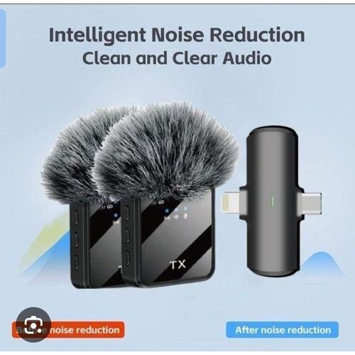 F15-2 Wireless Chest Lavalier Microphone, Two Transmitters With Furry Windscreens And A Receiver
