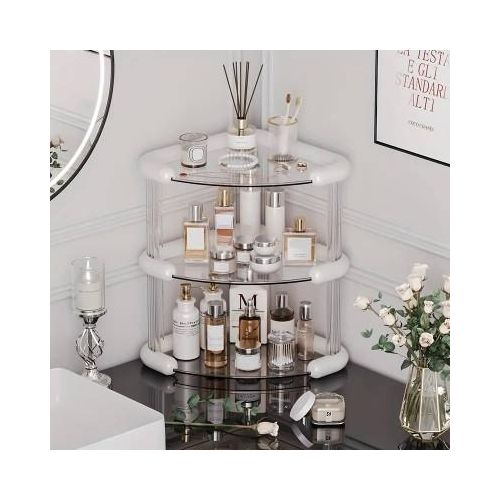 Luxury 3-Tier Corner Bathroom & Vanity Storage Rack