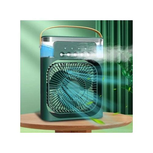 Rechargeable Fan Table Desk Mist Light Air Cooler Water Fan