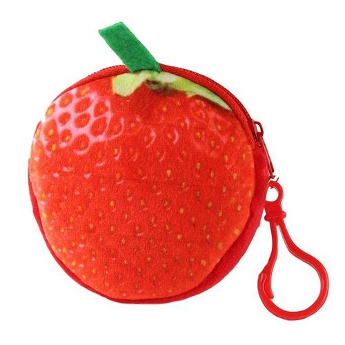 3D Simulation Mini Ladies Short Coin Purse Keychain Cute