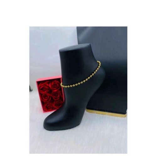 GOLD Non tarnish foot jewelry anklets leg chain for ladies