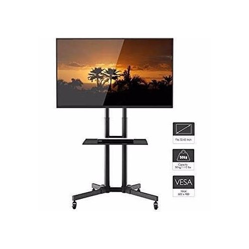 Mobile Tv Stand With Wheels - 32" To 65