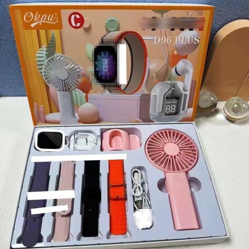 D96 PLUS SMART WATCH 9IN1 BLUETOOTH & EARPHONE SET