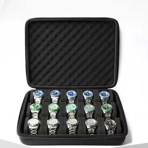 15 Slot Watch Organizer Black