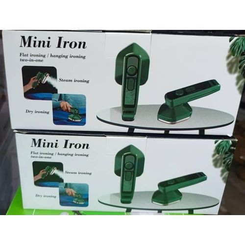 Portable Mini Steam Iron - 2-in-1 Handheld Garment Steamer for Travel & Home