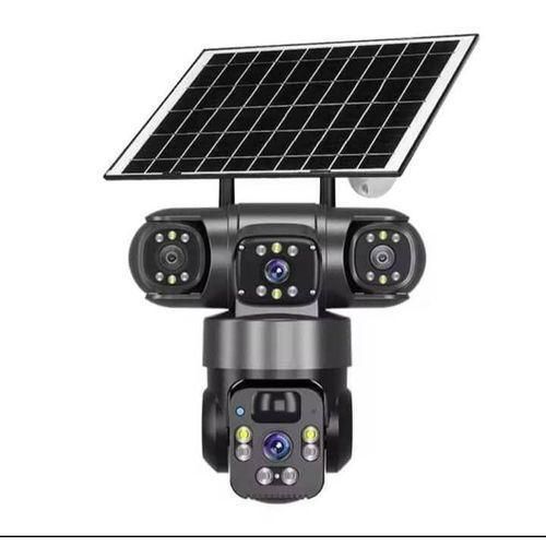 SOLAR-POWERED AUTO_TRACKING 4G ROTATIONAL CCTV CAMERA COMPLETE THREE LENS
