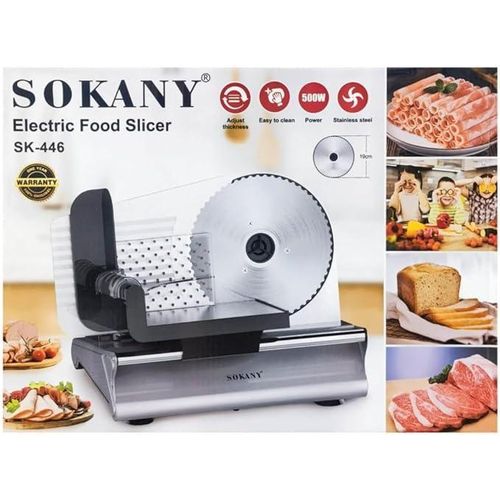 Stainless Steel Electric Food Slicer - 500W