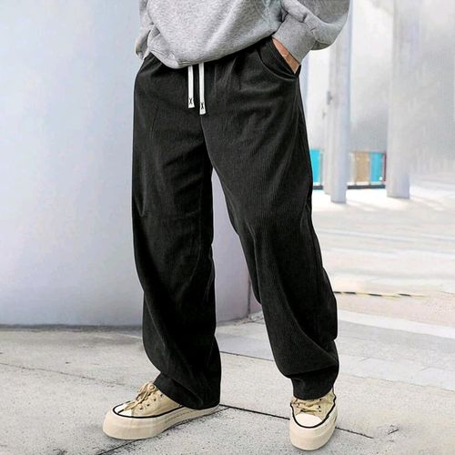 Baggy corduroy pant with slant pockets