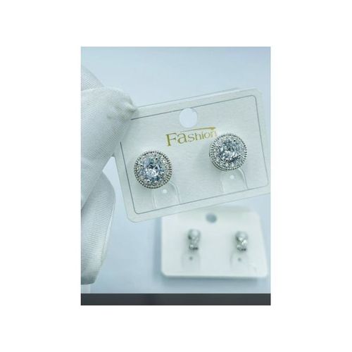 NON TARNISH TRENDY UNISEX LUXURY STUD ICE EARRING