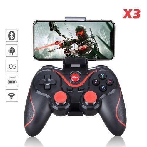 DUAL SHOCK Vibration Bluetooth Wireless Mobile Phone Gaming Triggers Controller Game Pad Android Ipads & Iphone / IOS / PC / PS3 Gamepad