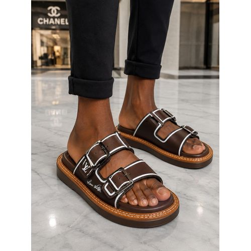 All Brown Covered Slip-on Pam Slippers