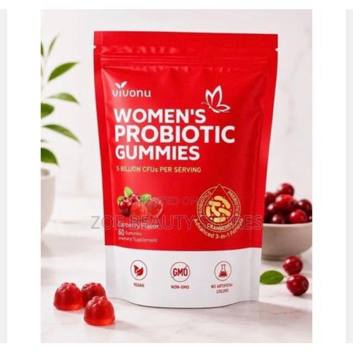 Women's Probiotic Gummies – Cranberry Flavor