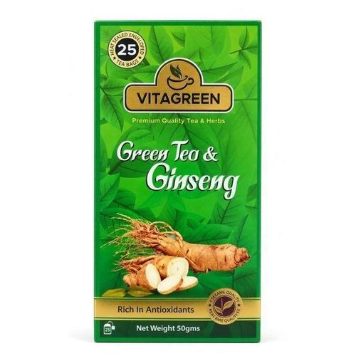 GREEN TEA & GINSENG Herbal Tea - Rich in Antioxidant