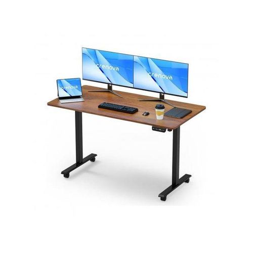 New Modern Electric Adjustable Standing Desk( Brown Top)