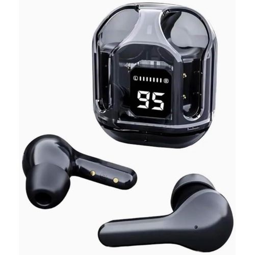 Ultrapod Max wireless noise cancelling Bluetooth earphones with high-end semi in ear sports running and long battery life (Black)