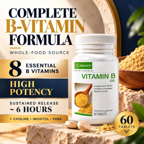 Vitamin B Complex 60 Tablets – Complete B-Vitamin & Whole-Food Formula