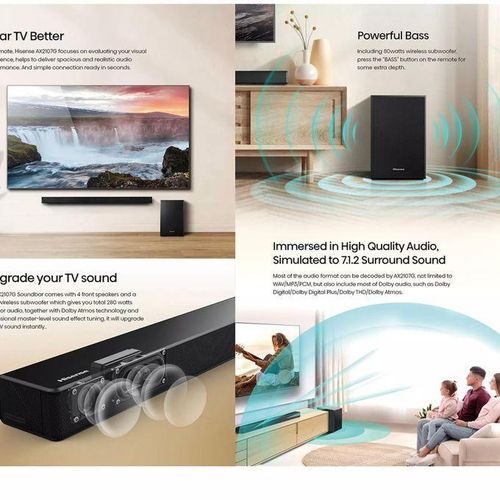 300 Watt Max Audio Power sound bar