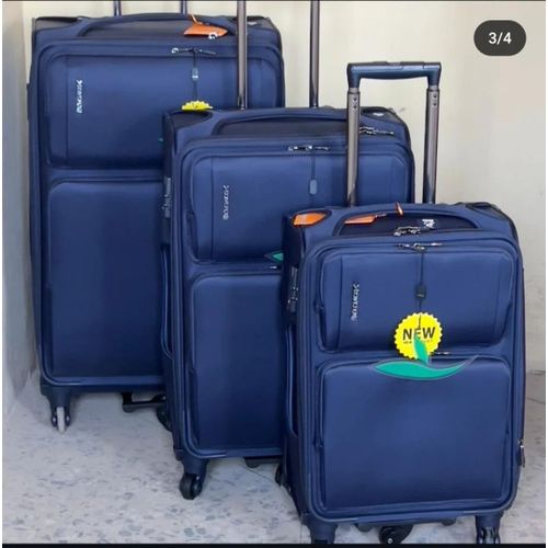 BLUE Trolley Bags With 5 Wheels - 3 set