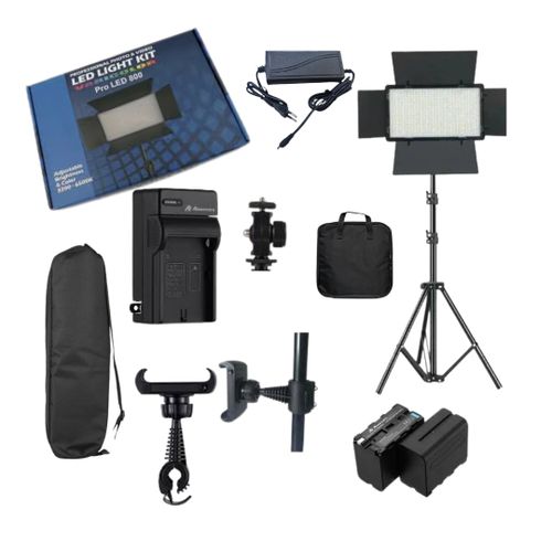 Big Professional Light LED 800 Complete, Phone Clip,bag