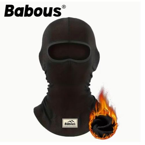 Unisex Winter Fleece Balaclava Full Face Mask Hat Cap Black