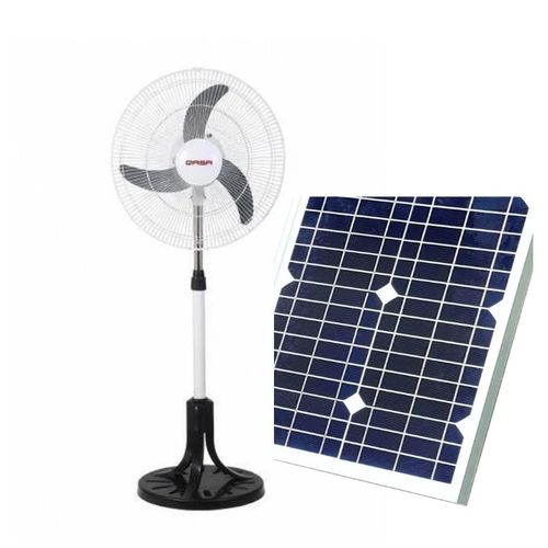 18 Inches AC/DC Standing Fan (Non Rechargeable) with solar panels