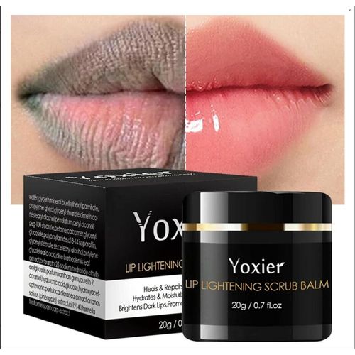 Fast Action Lip Brightening Balm for Soft, Pink Lips, Plump and Moisturized Lips, Lip Repair Treatment, Pink Lips Scrub - Heals And Repairs Chapped Lips, Remove Dead Lip, Dry Lip, Chapped Lip, Peeling Lips & Crack Lips & Flaky Lips