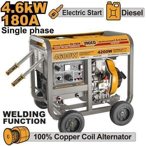 WELDER & GENERATOR ELECTRIC START MAX 180A, 4.6KW GDW65001