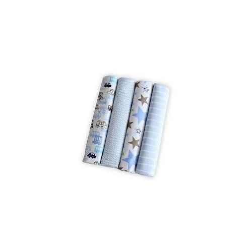 Baby Blanket & Swaddling- 4 Pcs/Pack - Multicolour