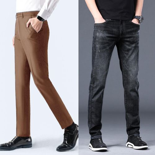 2 in 1 Jean & Siut Trouser- Straight Jean For- Mens