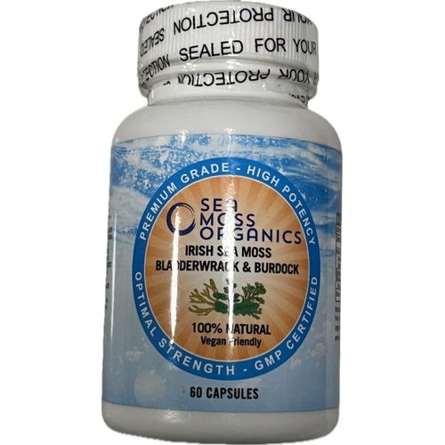 Irish Sea Moss + Bladderwrack + Burdock Root 120 Capsules