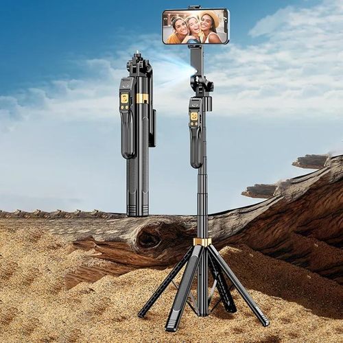 CL11-P AI Smart Tracking Gimbal 1.8m Four-Legged Floor Stand Phone Live Streaming Bluetooth-compatible Selfie Stick