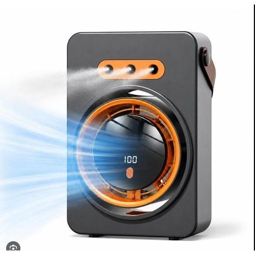 Portable Air Cooler and Humidifier - USB Fan with Mist Function, 3 Speeds