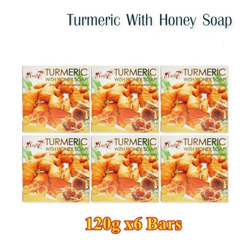 SOFTSoft 7 Turmeric With Honey Soap 6pcs